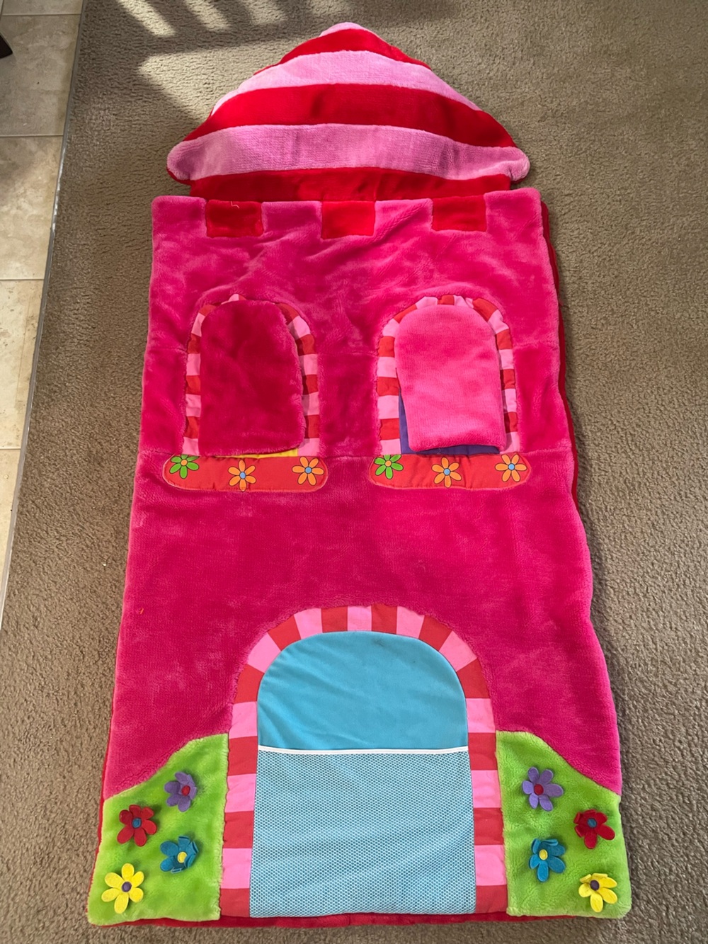 Battat Slumber Princess Castle Sleeping Bag Plush